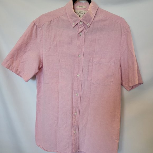 NWOT H&M Men's Short Sleeve Button Down Shirt - Picture 3 of 10